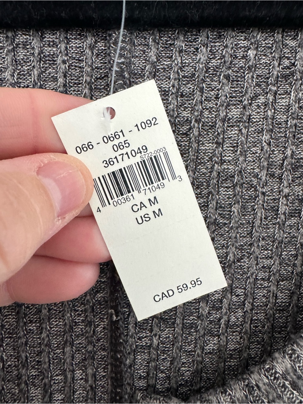 NWT Aerie gray, long-sleeve knit shorts romper w/ V-neck & button-front closure - Picture 3 of 9